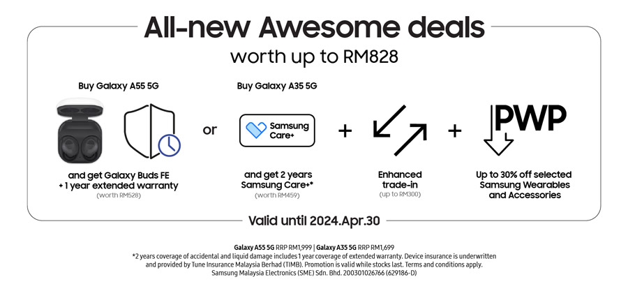 大马三星Galaxy A35 5G，A55 5G开放购买：售价RM1699起！ 1