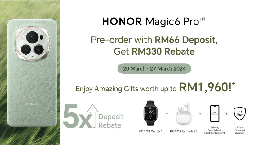 大马HONOR Magic6 Pro发布：售价RM4499！ 54