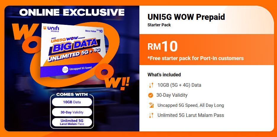 Unifi推Uni5G Wow预付：每月RM35就有无限5G Data！ 4