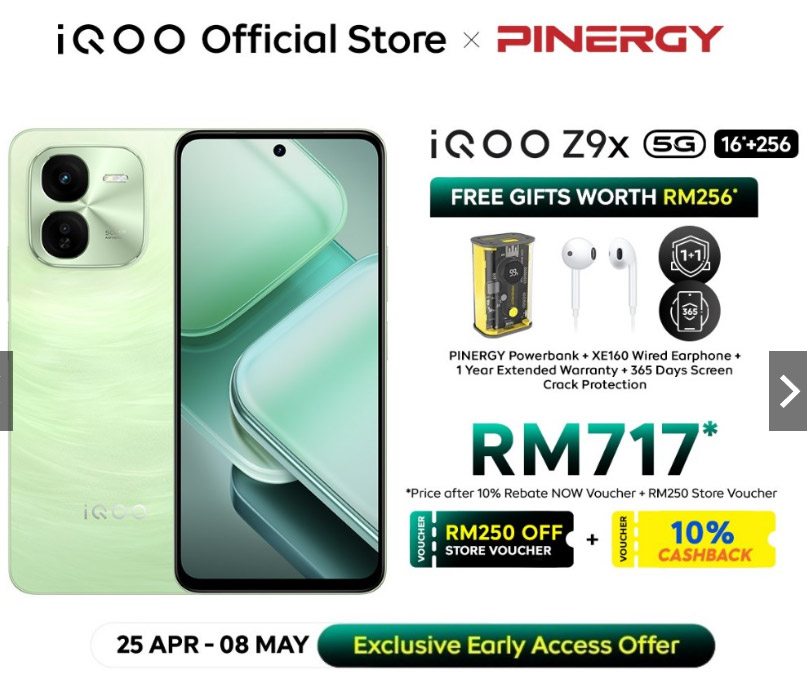 大马iQOO Z9系列开启预购，售价RM879起！ 6