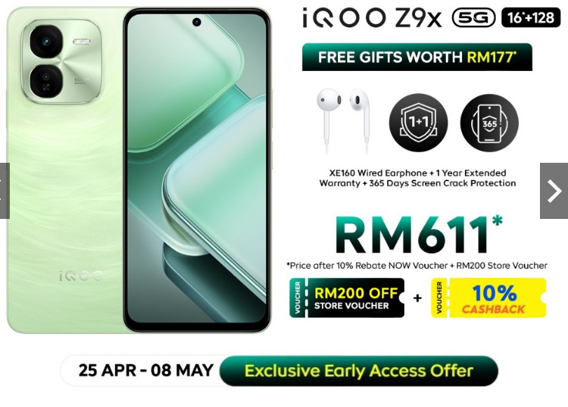 大马iQOO Z9系列开启预购，售价RM879起！ 7