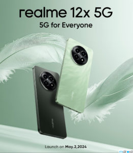 大马realme 12x 5G将于5月2日发布