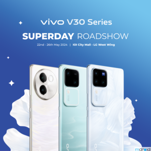 vivo V30系列超级日路演在IOI City Mall举行