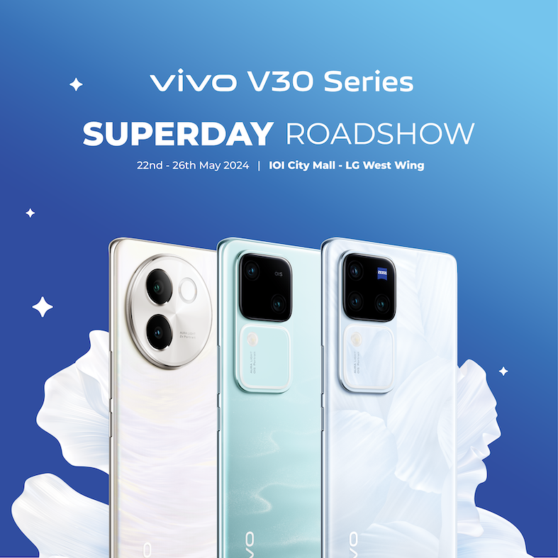 vivo V30系列超级日路演在IOI City Mall举行