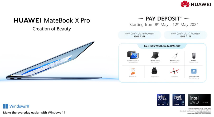 大马华为MateBook X Pro 2024开启预售，赠品总值高达RM4582！ 31