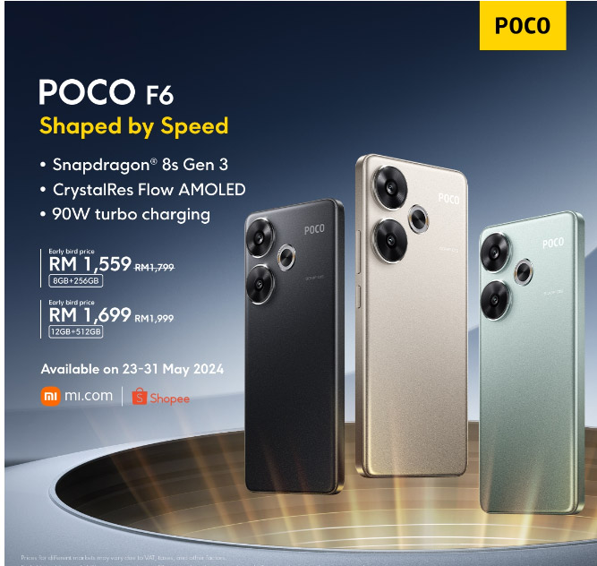 POCO F6，F6 Pro全球发布：首销价RM1559起！ 11