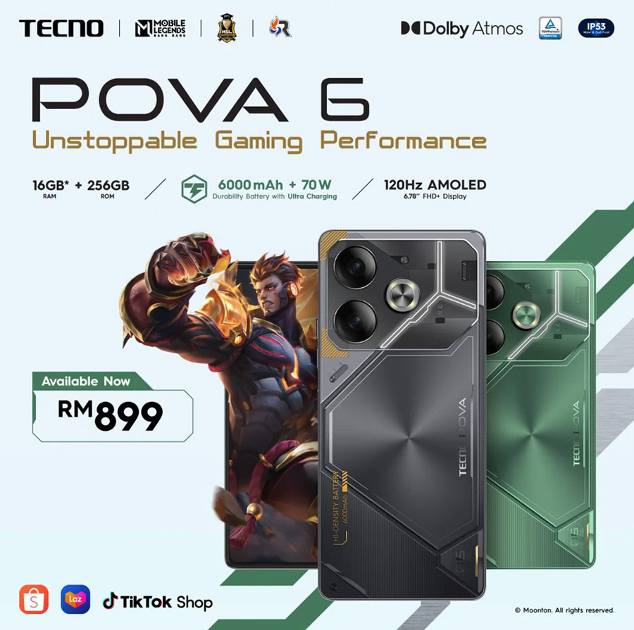 大马Tecno Pova 6发布：售价RM899！ 1