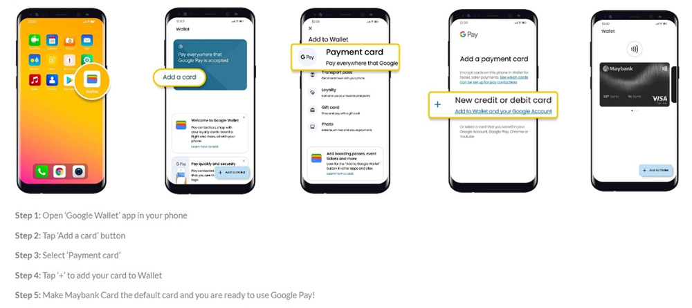 Google Wallet终于支持Maybank卡了