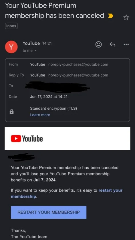 用VPN翻墙订阅Youtube Premium