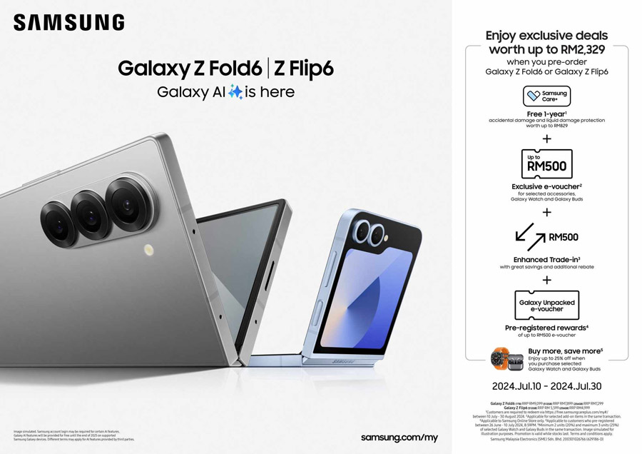 三星Galaxy Z Fold6，Z Flip6发布：售价RM4999起！ 11