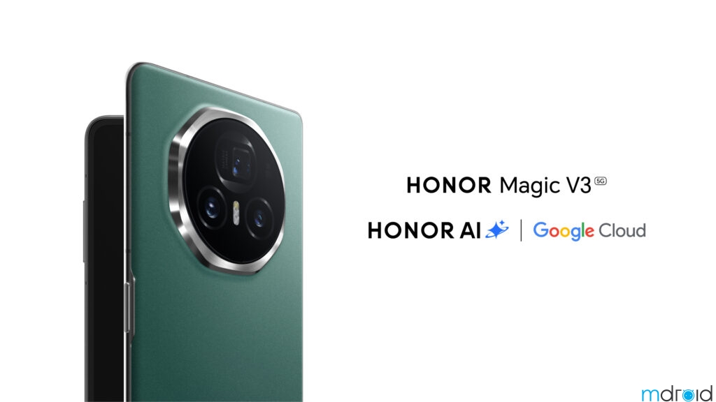 HONOR Magic V3引入基于Google Cloud的AI功能