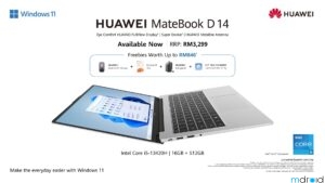 华为MateBook D 14 2024 现已在马来西亚上市