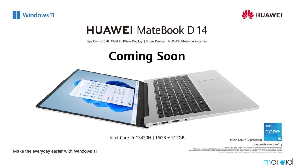 华为MateBook D 14 2024马来西亚开启预售