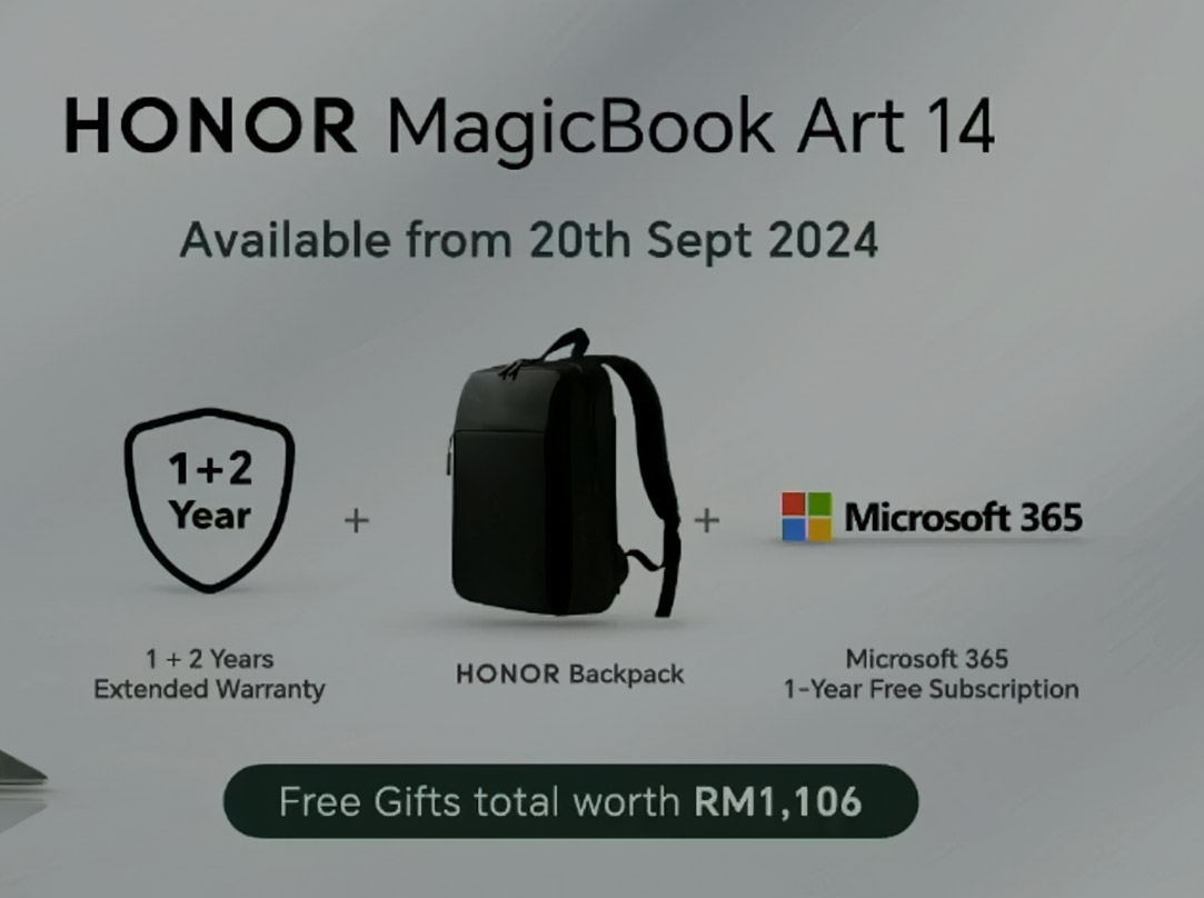 大马HONOR MagicBook Art 14, MagicPad 2发布：售价RM2799起！ 9