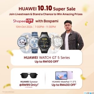 HUAWEI 10.10 Shopee超级大促 折扣高达RM400