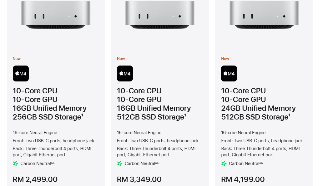 Mac mini M4版发布：售价RM2499起！ 4