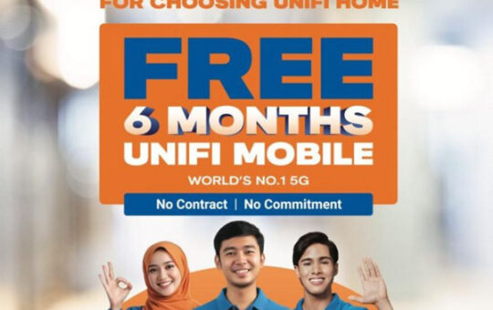 Unifi光纤用户可获免费6个月Unifi Mobile后付