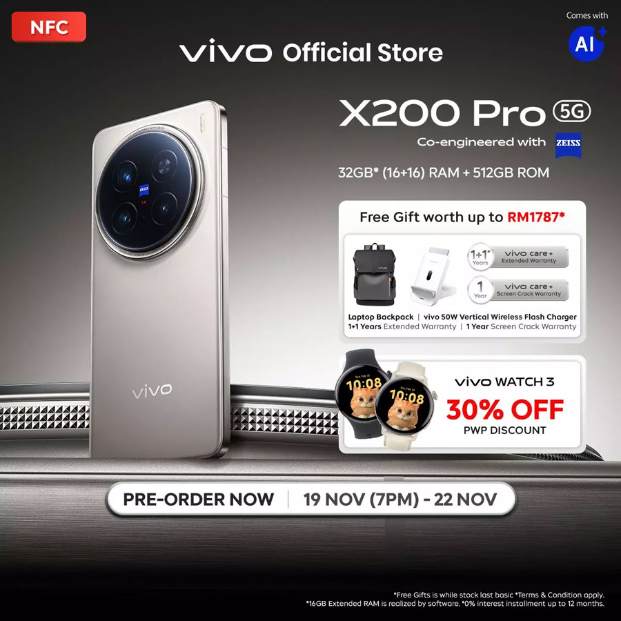 大马vivo X200系列发布：售价RM3599起！ 3