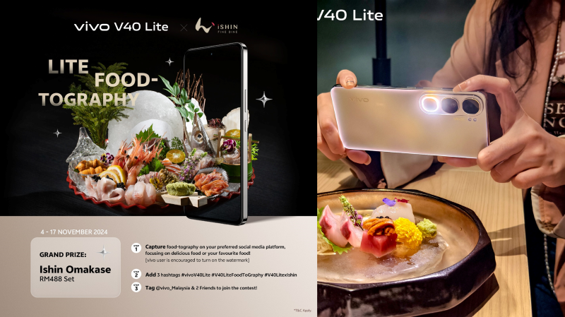 vivo V40 Lite美食摄影大赛开启 大奖是iShin Omakase