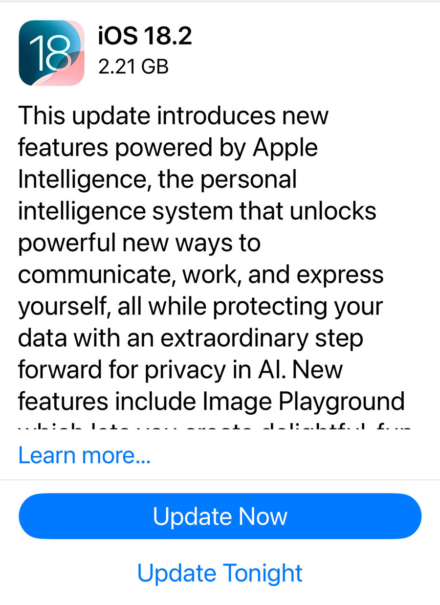 iOS 18.2开始推送：内建ChatGPT！ 2