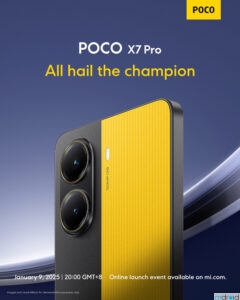 大马POCO X7 Pro将于1月8日发布