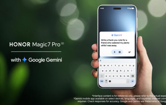 HONOR Magic7 Pro预装谷歌Gemini 开启AI新体验