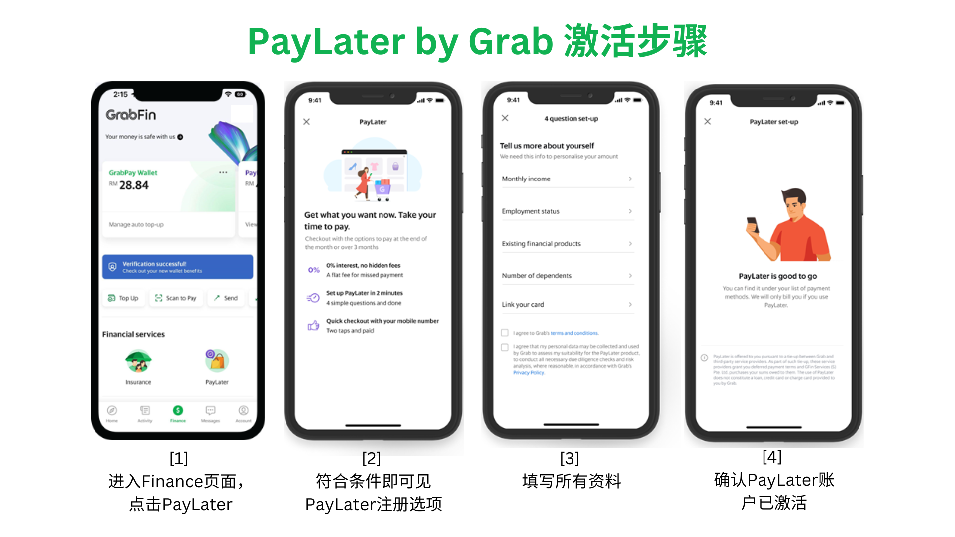 PayLater by Grab新用户首单减RM20，无最低消费 2