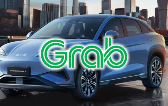 Grab司机将可租用BYD纯电动车载客