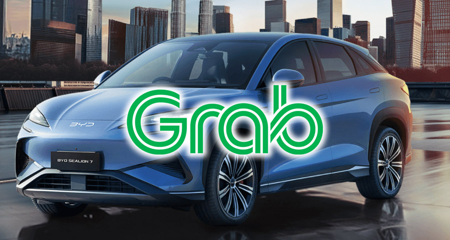 Grab司机将可租用BYD纯电动车载客