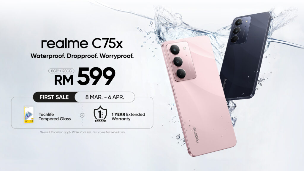 realme C75x：最耐用的入门级手机 售价RM599