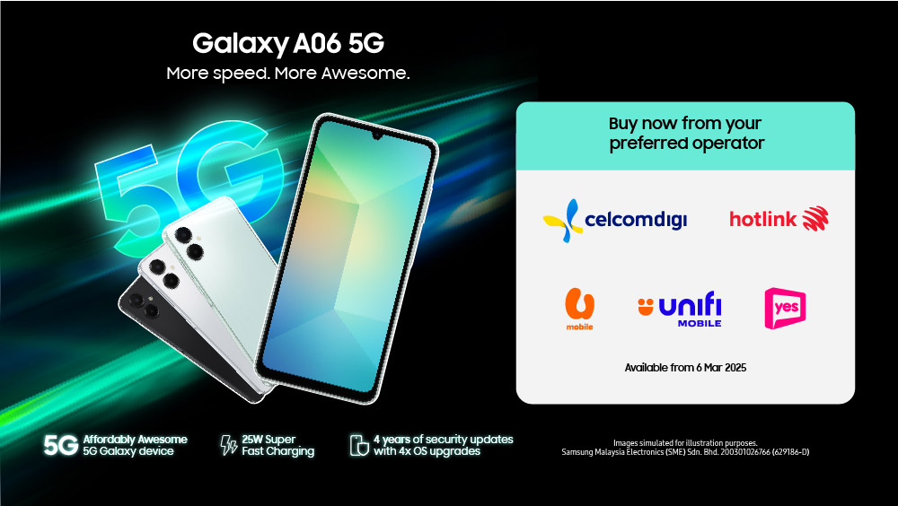 大马三星Galaxy A06 5G发布