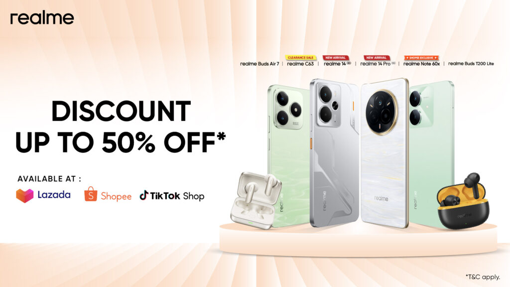 realme Malaysia 5.5年中大促来袭:最高50%折扣+返现优惠 realme Malaysia 5.5年中大促来袭