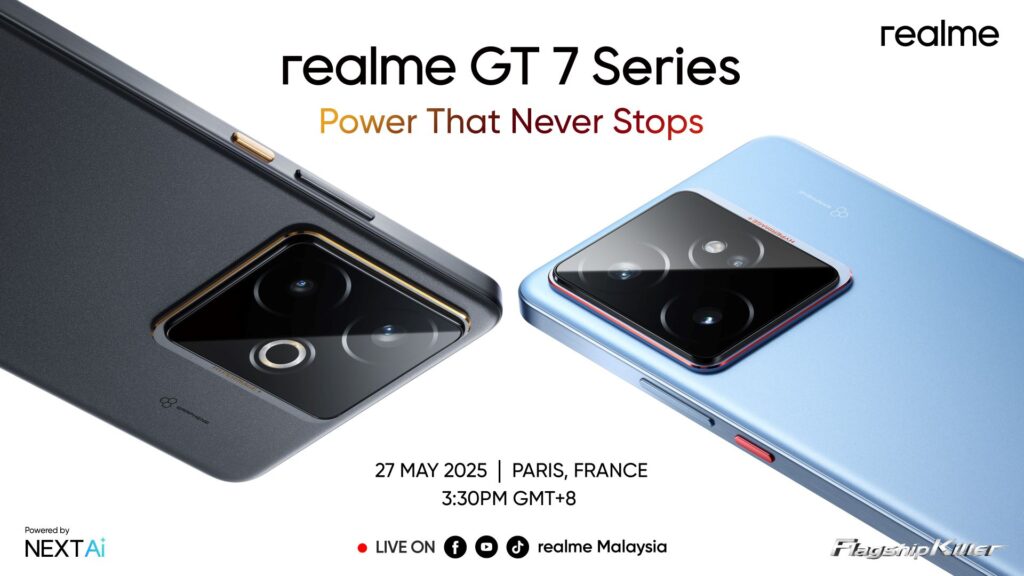 realme GT 7 系列将于 5 月 27 日全球发布 realme GT 7 系列将于 5 月 27 日全球发布