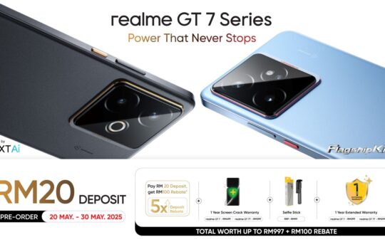 realme GT7系列马来西亚开启预售：RM20订金送RM1,097礼包