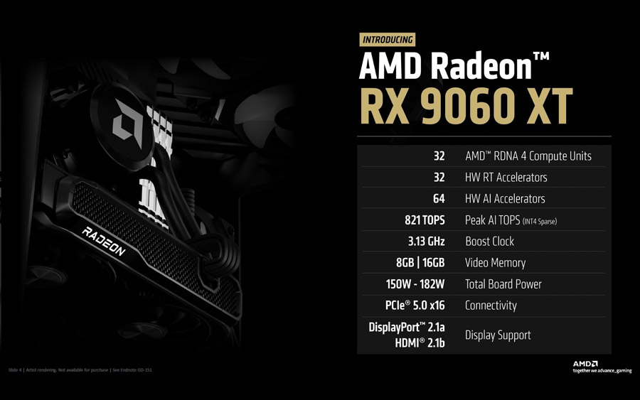 AMD RX 9060 XT发布