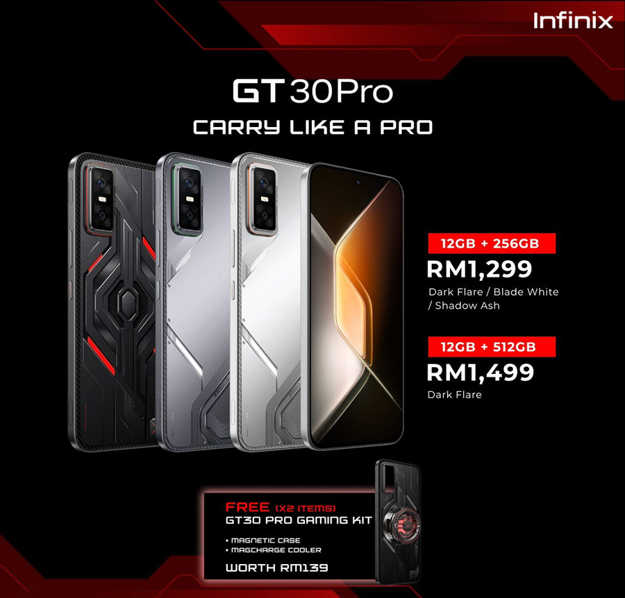 大马Infinix GT 30 Pro发布