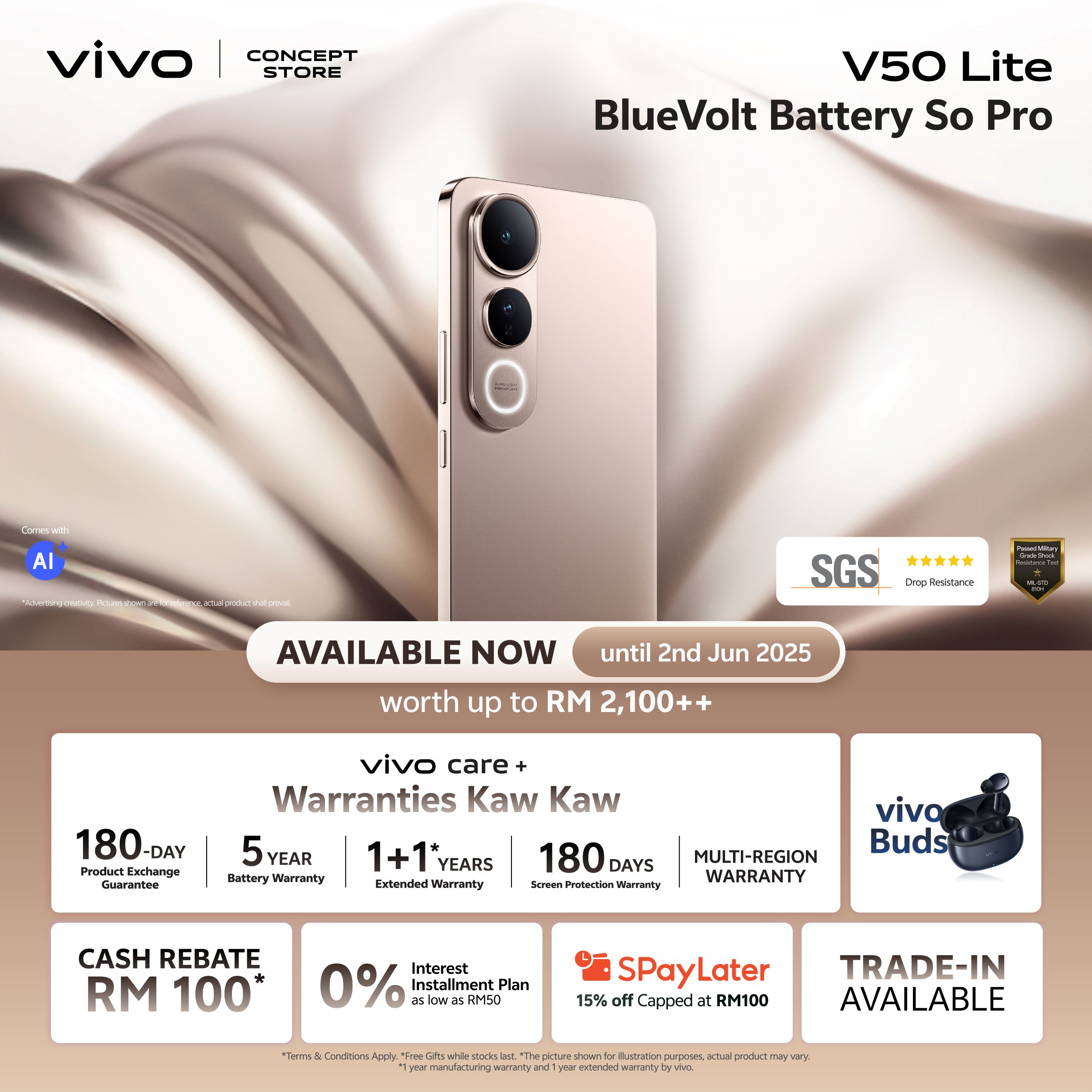 vivo V50 Lite 5G配6500mAh蓝海电池+90W快充，千元机续航天花板！ 6