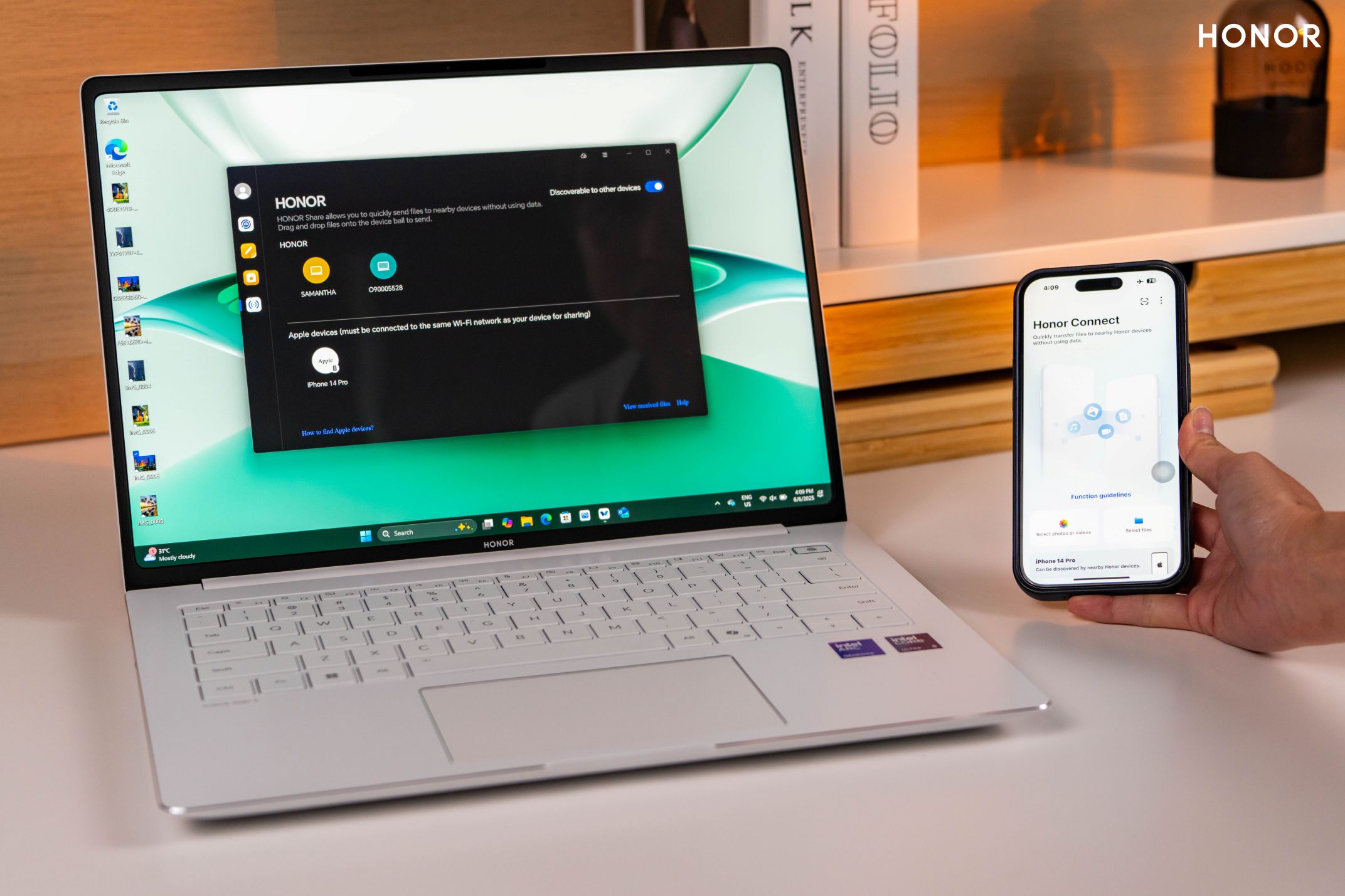 大马首发跨系统互联：HONOR MagicBook Pro 14 与iPhone互传，效率翻倍！