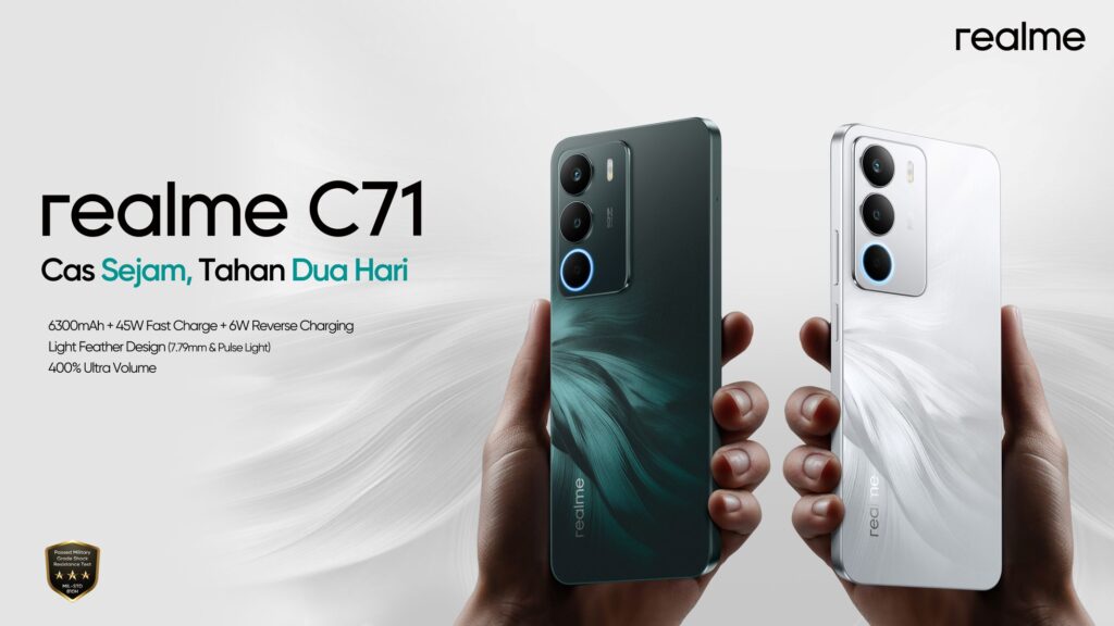 realme C71 即将发布:配备 6300mAh 大电池、45W 快充与轻薄机身 realme C71 即将发布:配备 6300mAh 大电池、45W 快充与轻薄机身