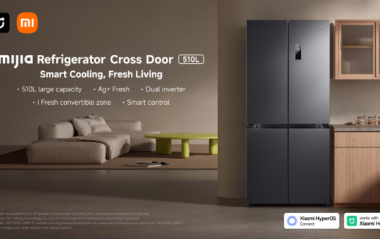 小米在马来西亚推出 Mijia Cross Door 510L 智能冰箱