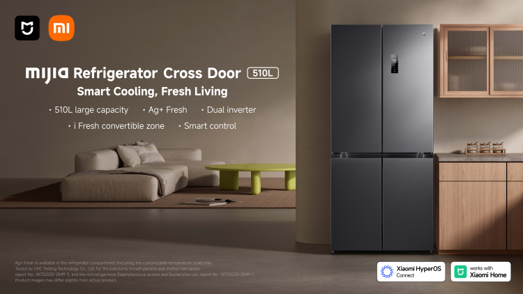 小米在马来西亚推出 Mijia Cross Door 510L 智能冰箱 小米在马来西亚推出 Mijia Cross Door 510L 智能冰箱