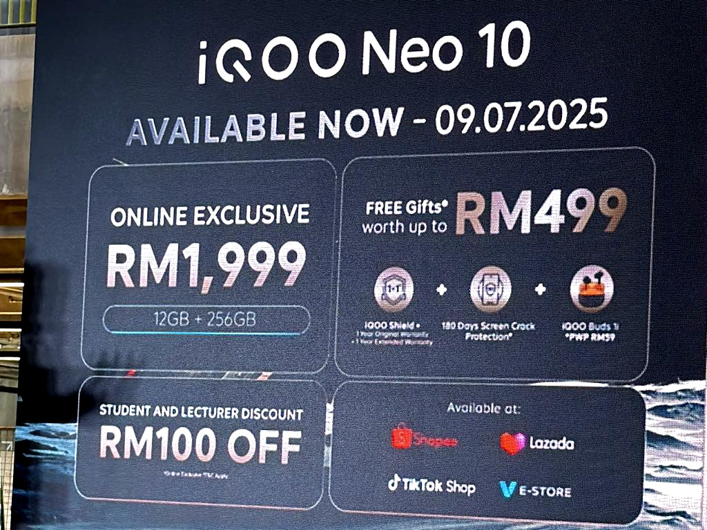 大马iQOO Neo 10发布：售价RM1999起！ 7