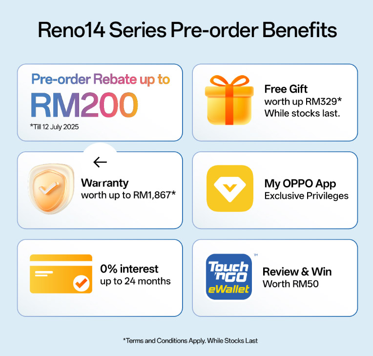 大马OPPO Reno14系列将于7月1日发布