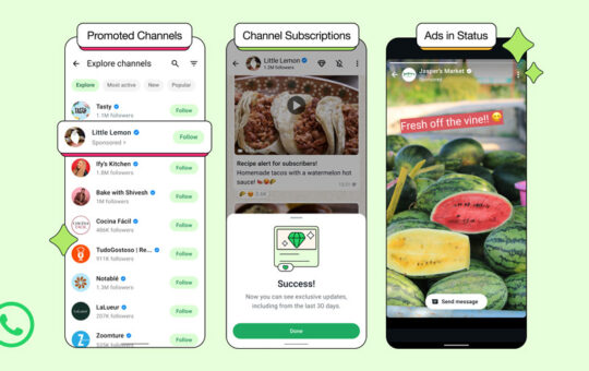 WhatsApp将增加更多内置广告
