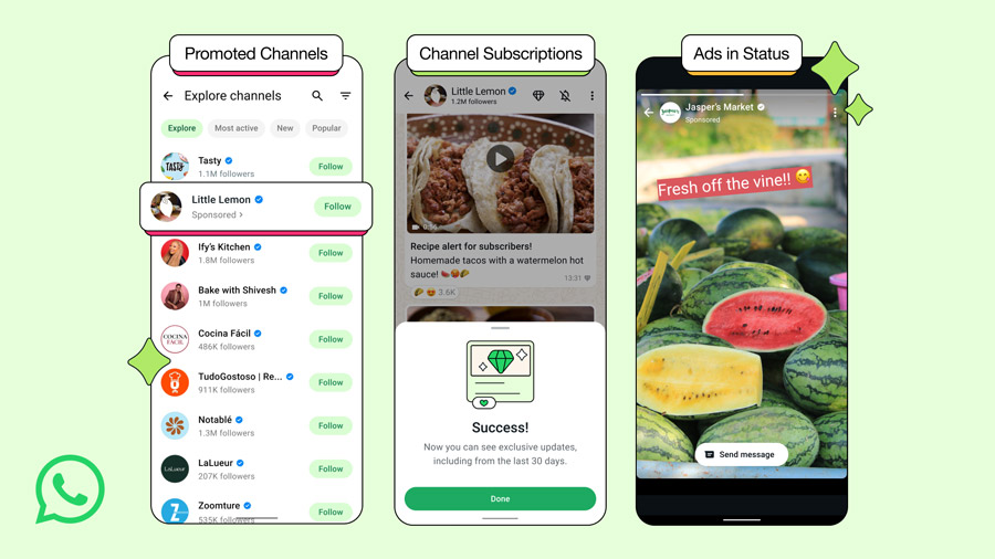 WhatsApp开始在App内置入广告! WhatsApp将增加更多内置广告