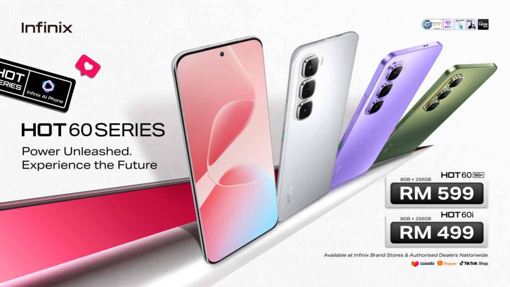 Infinix HOT 60 系列正式登陆马来西亚:售价仅 RM499 起 Infinix HOT 60 系列正式登陆马来西亚