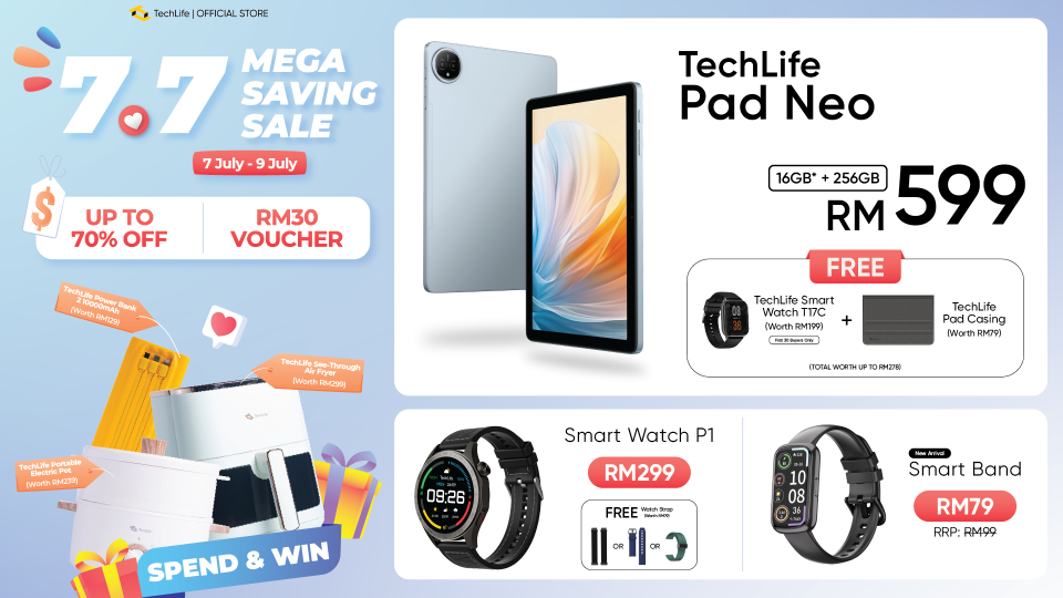 TechLife 推出 7.7 限时促销，高达 70% 折扣