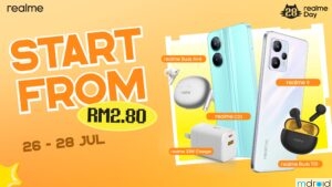 realme Day 促销活动7月28日登场 PWP优惠低至RM2.80