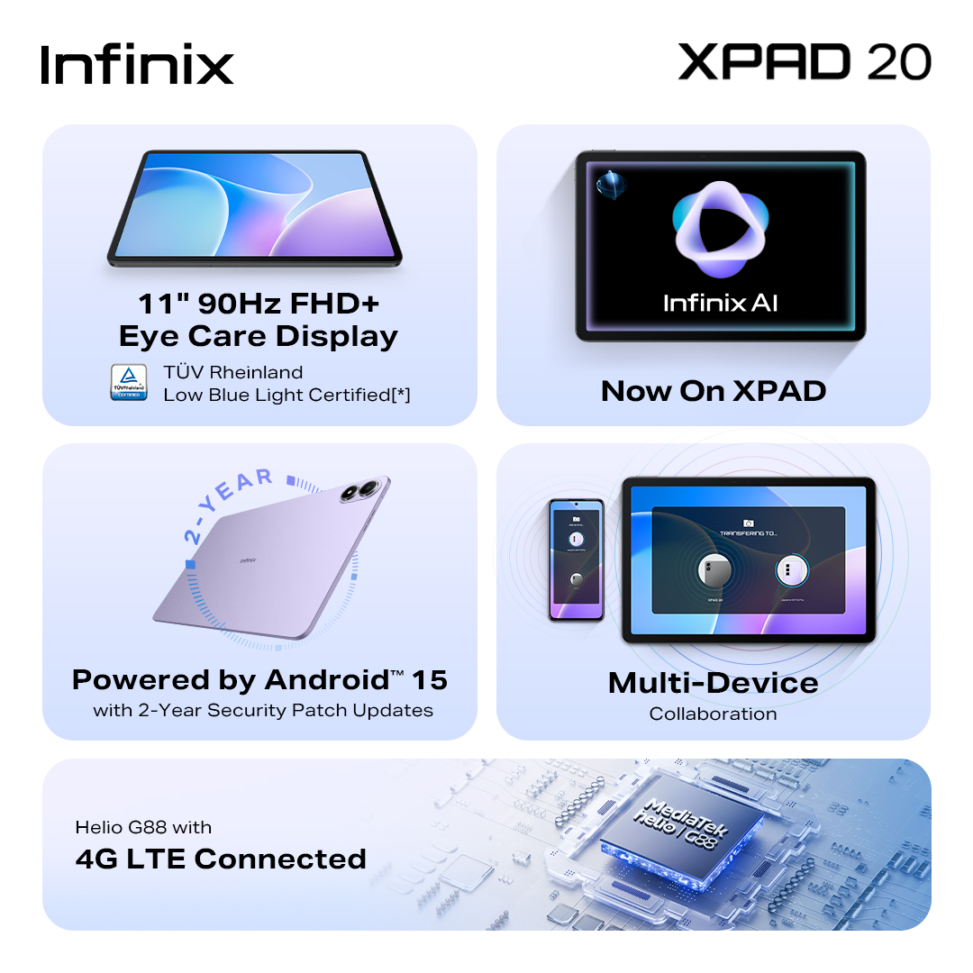 Infinix XPAD 20 在马来西亚上市 售价RM799起 1