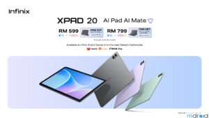 Infinix XPAD 20 在马来西亚上市 售价RM799起